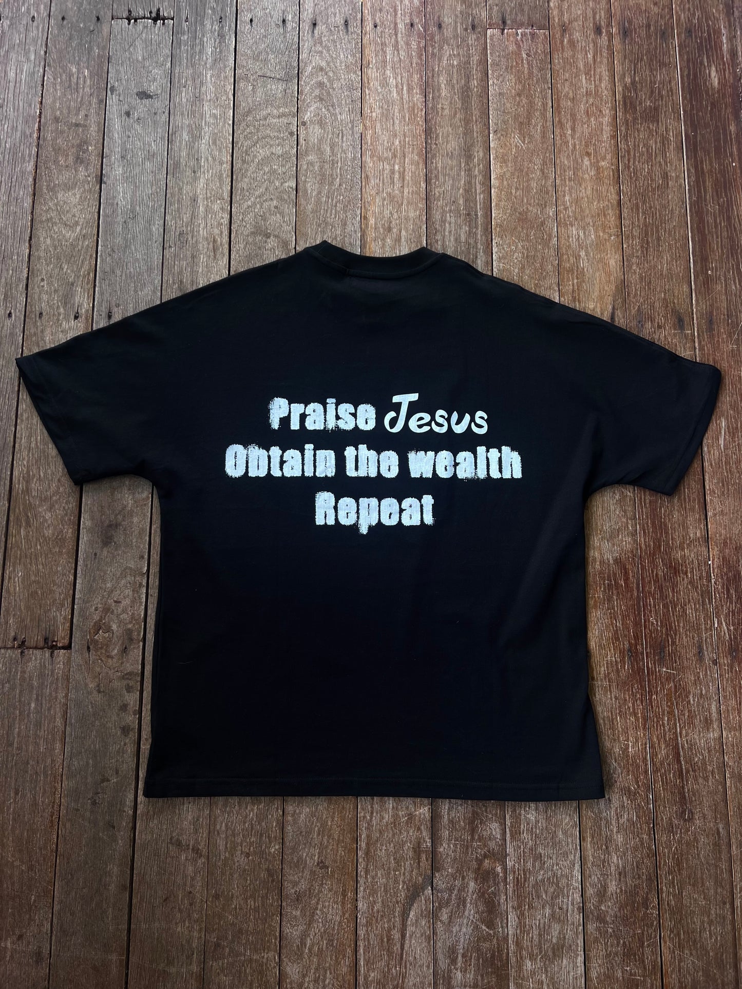 WEALTH AINT MONEY TEE (BLACK AND WHITE)